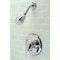 Kingston Brass Shower Faucets Shower Faucet, Wall Mount, Polished Chrome KB651SWSO - alternate 2